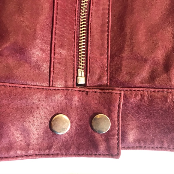 Vintage Twiggy Red Leather Sweater Jacket Small - Picture 4 of 9